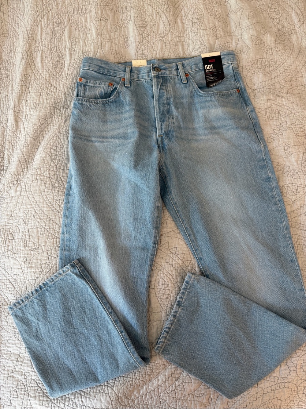 Levi’s 501 Original High Rise Straight Leg Jeans NWT Light Wash 31x30